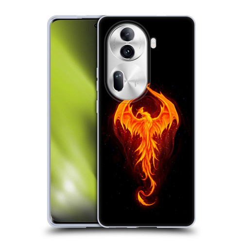 Christos Karapanos Dark Hours Dragon Phoenix Soft Gel Case for OPPO Reno11 Pro