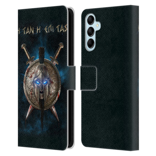 Christos Karapanos Horror 2 Spartan Leather Book Wallet Case Cover For Samsung Galaxy M14 5G