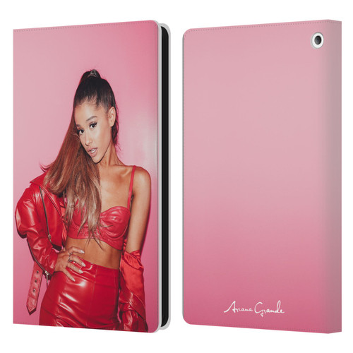 Ariana Grande Dangerous Woman Red Leather Leather Book Wallet Case Cover For Amazon Fire HD 8/Fire HD 8 Plus 2020