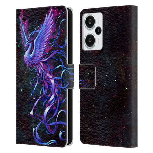Christos Karapanos Mythical Phoenix Leather Book Wallet Case Cover For Xiaomi Redmi Note 12T
