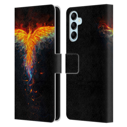 Christos Karapanos Phoenix 2 Bird 3 Leather Book Wallet Case Cover For Samsung Galaxy M14 5G