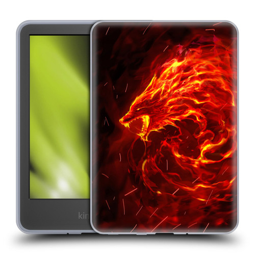 Christos Karapanos Mythical Art Wolf Spirit Soft Gel Case for Amazon Kindle 11th Gen 6in 2022