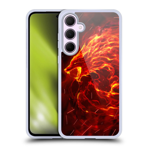 Christos Karapanos Mythical Art Wolf Spirit Soft Gel Case for Samsung Galaxy A35 5G