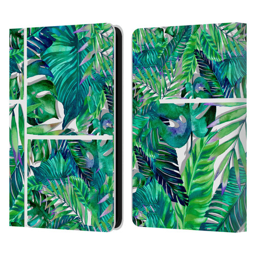 Mark Ashkenazi Banana Life Tropical Green Leather Book Wallet Case Cover For Amazon Kindle 11th Gen 6in 2022