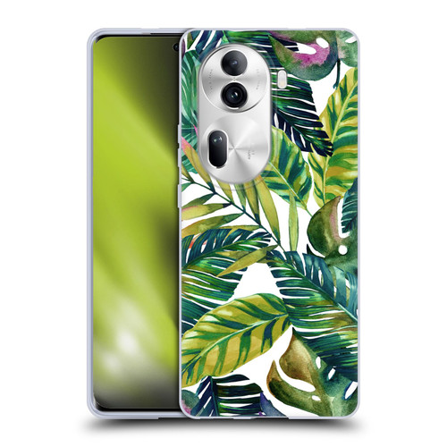 Mark Ashkenazi Banana Life Tropical Leaves Soft Gel Case for OPPO Reno11 Pro