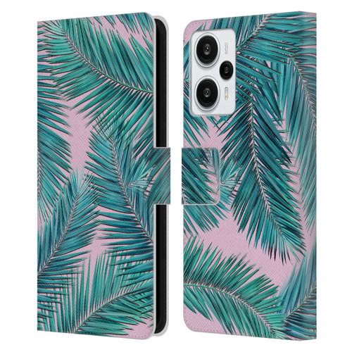 Mark Ashkenazi Banana Life Palm Tree Leather Book Wallet Case Cover For Xiaomi Redmi Note 12T