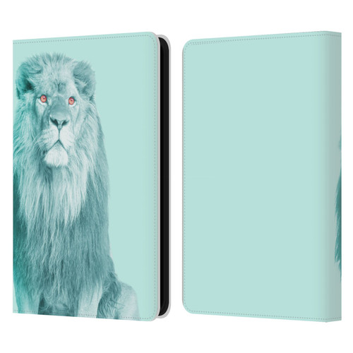 Mark Ashkenazi Pastel Potraits Lion Leather Book Wallet Case Cover For Amazon Kindle 11th Gen 6in 2022