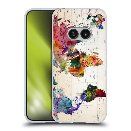 Mark Ashkenazi Pop Culture Map Of The World Soft Gel Case for Nothing Phone (2a)