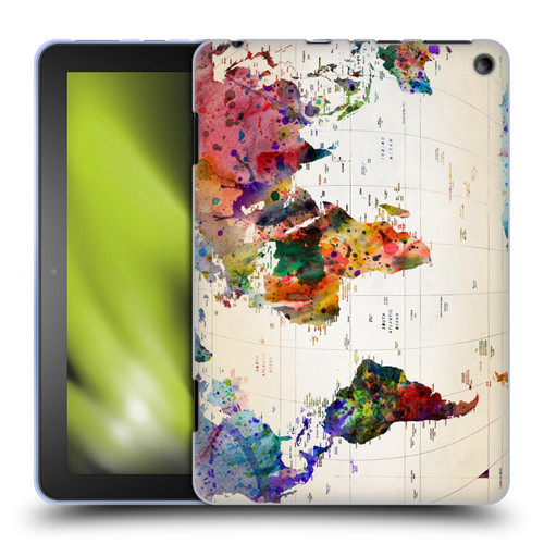 Mark Ashkenazi Pop Culture Map Of The World Soft Gel Case for Amazon Fire HD 8/Fire HD 8 Plus 2020