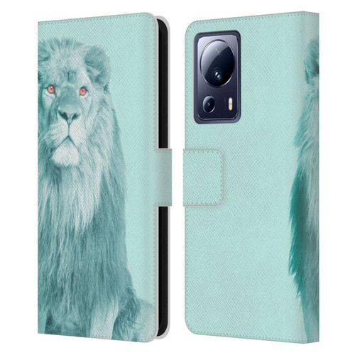 Mark Ashkenazi Pastel Potraits Lion Leather Book Wallet Case Cover For Xiaomi 13 Lite 5G