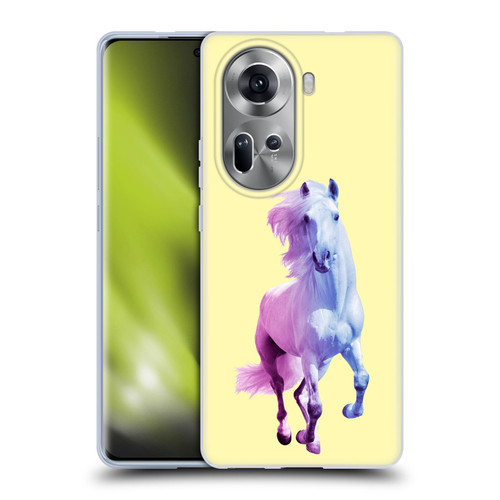 Mark Ashkenazi Pastel Potraits Yellow Horse Soft Gel Case for OPPO Reno11