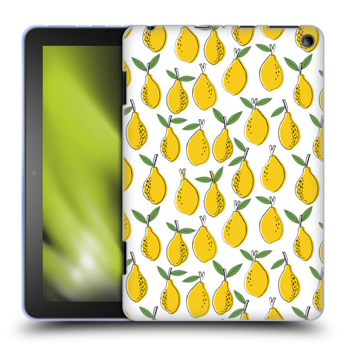 Andrea Lauren Design Food Pattern Lemons Soft Gel Case for Amazon Fire HD 8/Fire HD 8 Plus 2020