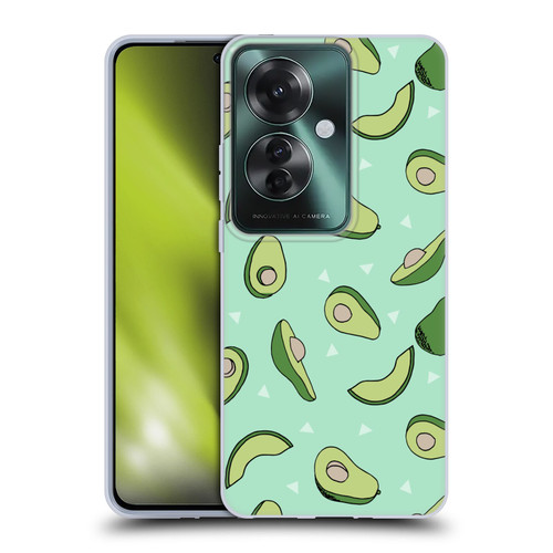 Andrea Lauren Design Food Pattern Avocado Soft Gel Case for OPPO Reno11 F 5G / F25 Pro 5G