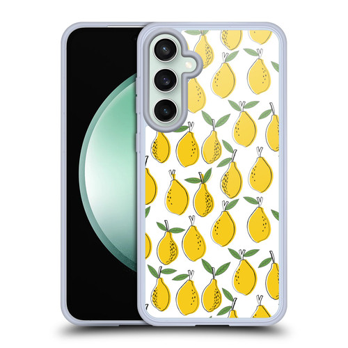 Andrea Lauren Design Food Pattern Lemons Soft Gel Case for Samsung Galaxy S23 FE 5G