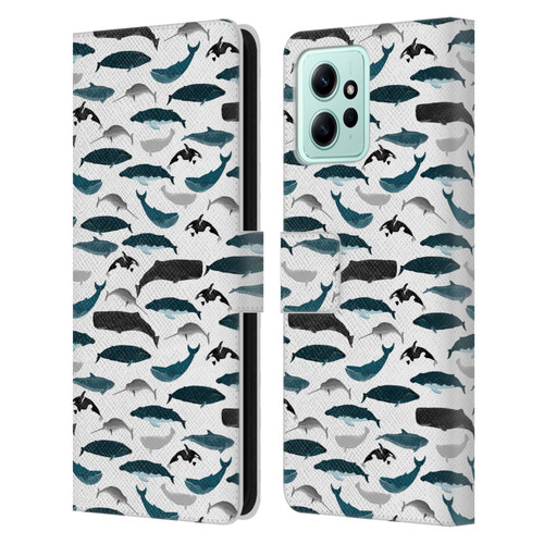 Andrea Lauren Design Sea Animals Whales Leather Book Wallet Case Cover For Xiaomi Redmi 12