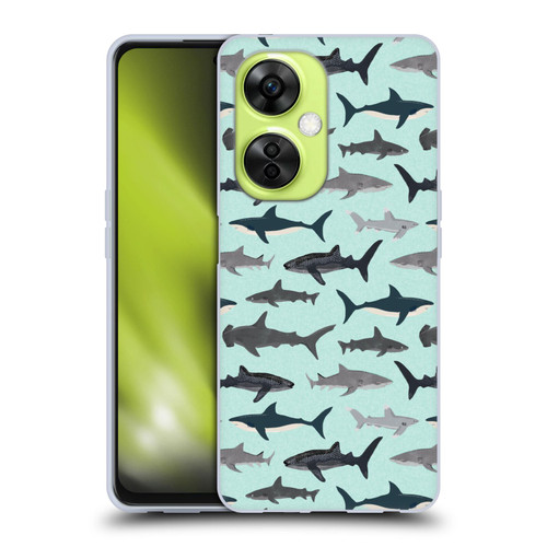 Andrea Lauren Design Sea Animals Sharks Soft Gel Case for OnePlus Nord CE 3 Lite 5G