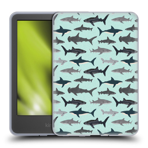 Andrea Lauren Design Sea Animals Sharks Soft Gel Case for Amazon Kindle 11th Gen 6in 2022