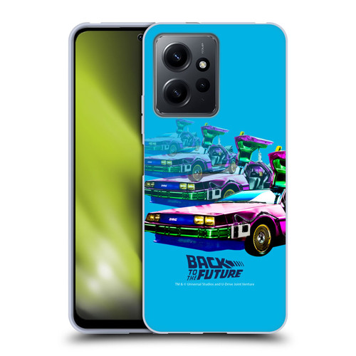 Back to the Future I Composed Art Time Machine Car Soft Gel Case for Xiaomi Redmi Note 12 4G