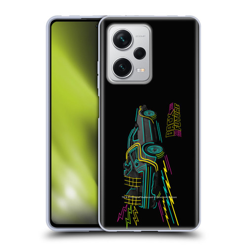 Back to the Future I Composed Art Neon Soft Gel Case for Xiaomi Redmi Note 12 Pro+ 5G
