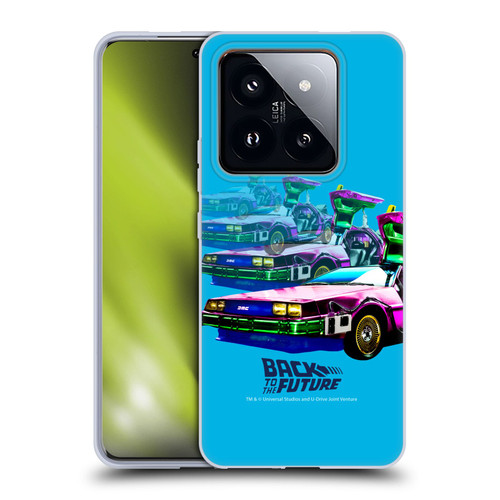 Back to the Future I Composed Art Time Machine Car Soft Gel Case for Xiaomi 14 Pro