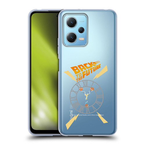 Back to the Future I Graphics Clock Tower Soft Gel Case for Xiaomi Redmi Note 12 5G