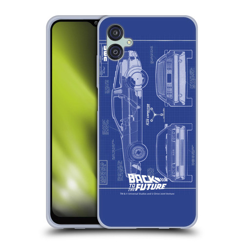 Back to the Future I Key Art Blue Print Soft Gel Case for Samsung Galaxy M04 5G / A04e