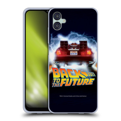 Back to the Future I Key Art Time Machine Car Soft Gel Case for Samsung Galaxy M04 5G / A04e