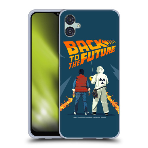 Back to the Future I Key Art Dr. Brown And Marty Soft Gel Case for Samsung Galaxy M04 5G / A04e