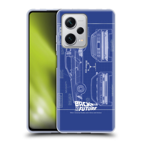 Back to the Future I Key Art Blue Print Soft Gel Case for Xiaomi Redmi Note 12 Pro+ 5G