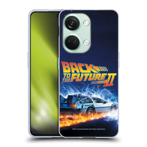 Back to the Future II Key Art Time Machine Car Soft Gel Case for OnePlus Nord 3 5G