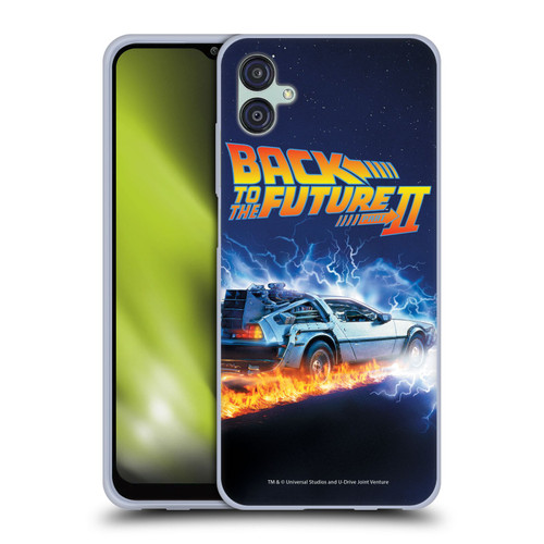 Back to the Future II Key Art Time Machine Car Soft Gel Case for Samsung Galaxy M04 5G / A04e