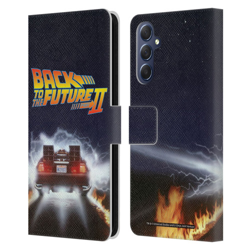 Back to the Future II Key Art Blast Leather Book Wallet Case Cover For Samsung Galaxy M54 5G
