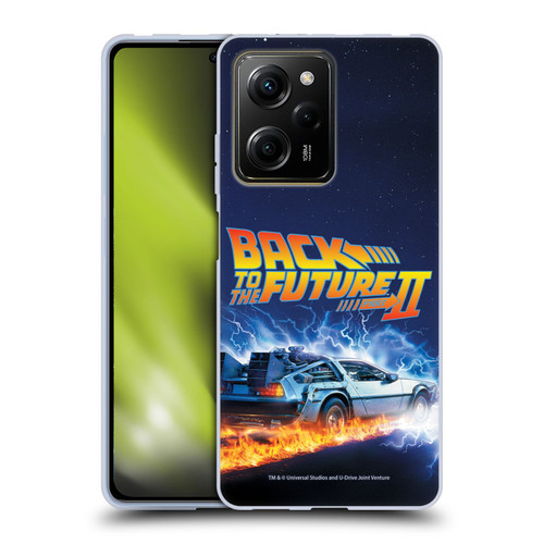 Back to the Future II Key Art Time Machine Car Soft Gel Case for Xiaomi Redmi Note 12 Pro 5G