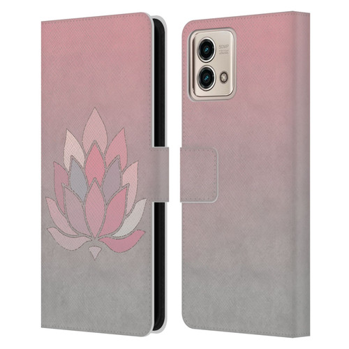 LebensArt Pastels Lotus Leather Book Wallet Case Cover For Motorola Moto G Stylus 5G 2023