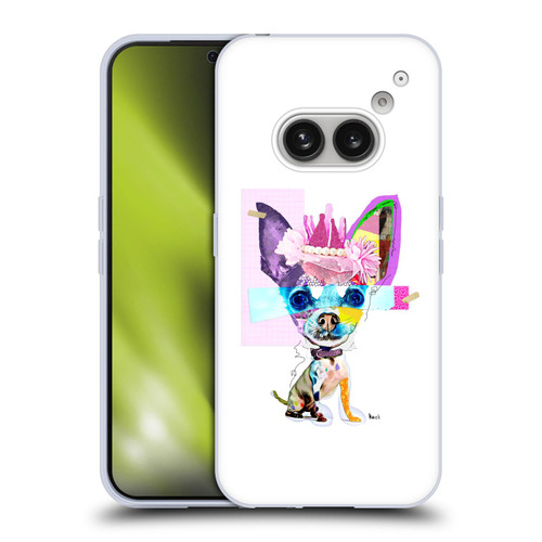 Michel Keck Animal Collage Chihuahua Soft Gel Case for Nothing Phone (2a)