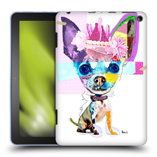 Michel Keck Animal Collage Chihuahua Soft Gel Case for Amazon Fire HD 8/Fire HD 8 Plus 2020