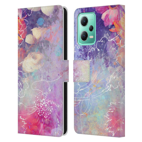 Aimee Stewart Assorted Designs Lily Leather Book Wallet Case Cover For Xiaomi Redmi Note 12 5G