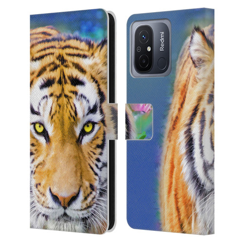 Aimee Stewart Animals Tiger Lily Leather Book Wallet Case Cover For Xiaomi Redmi 12C