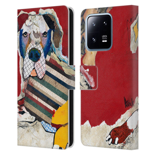 Michel Keck Dogs 2 Great Dane Leather Book Wallet Case Cover For Xiaomi 13 Pro 5G