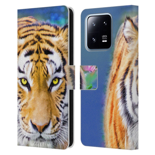 Aimee Stewart Animals Tiger Lily Leather Book Wallet Case Cover For Xiaomi 13 Pro 5G
