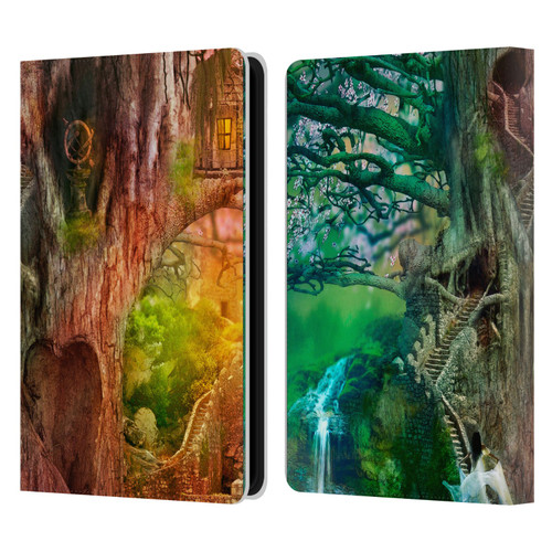 Aimee Stewart Fantasy Dream Tree Leather Book Wallet Case Cover For Amazon Kindle Paperwhite 5 (2021)