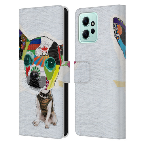 Michel Keck Dogs 3 Chihuahua 2 Leather Book Wallet Case Cover For Xiaomi Redmi 12