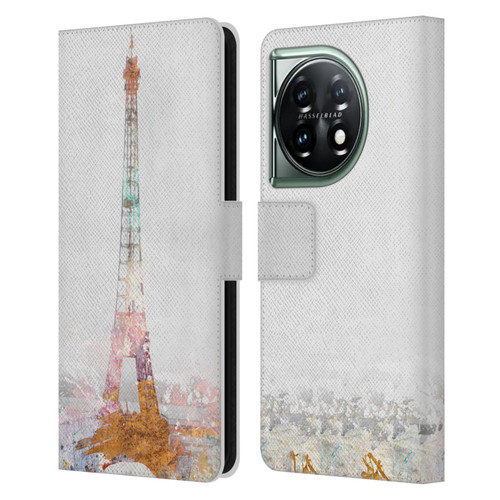 Aimee Stewart Landscapes Paris Color Splash Leather Book Wallet Case Cover For OnePlus 11 5G
