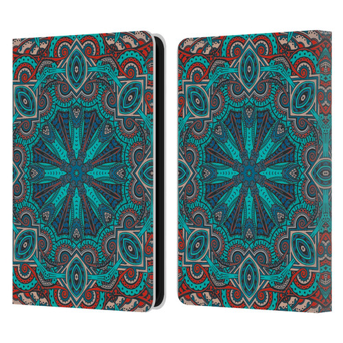 Aimee Stewart Mandala Moroccan Sea Leather Book Wallet Case Cover For Amazon Kindle 11th Gen 6in 2022
