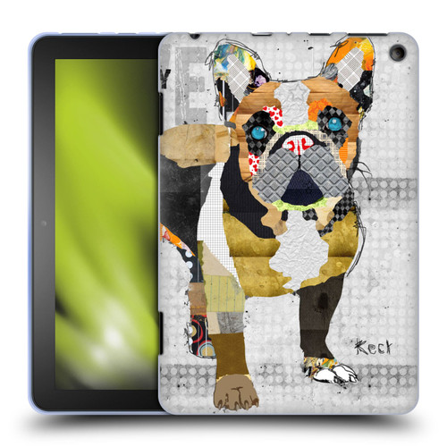 Michel Keck Dogs 4 French Bulldog Soft Gel Case for Amazon Fire HD 8/Fire HD 8 Plus 2020