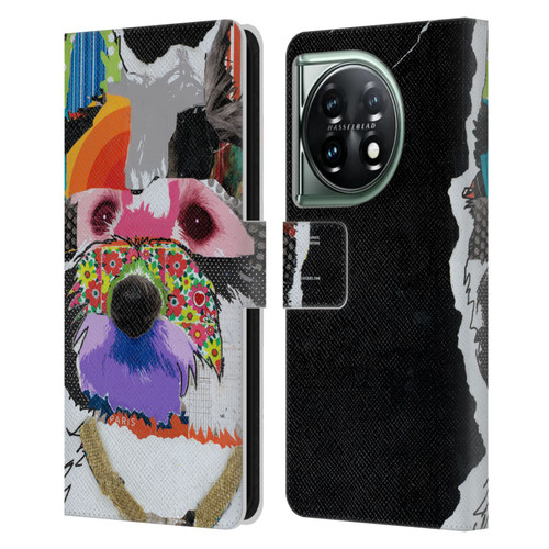 Michel Keck Dogs Westie Leather Book Wallet Case Cover For OnePlus 11 5G