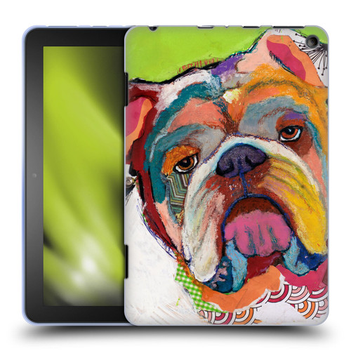 Michel Keck Dogs Bulldog Soft Gel Case for Amazon Fire HD 8/Fire HD 8 Plus 2020