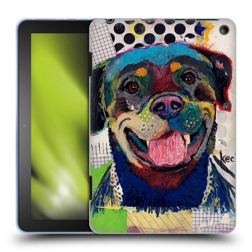 Michel Keck Dogs Rottweiler Soft Gel Case for Amazon Fire HD 8/Fire HD 8 Plus 2020
