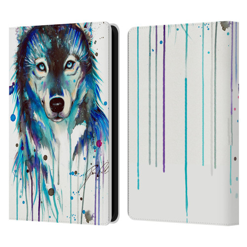 Pixie Cold Animals Ice Wolf Leather Book Wallet Case Cover For Amazon Kindle Paperwhite 5 (2021)