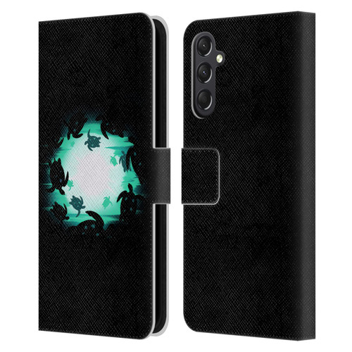 Alyn Spiller Animal Art Turtles Leather Book Wallet Case Cover For Samsung Galaxy A24 4G / M34 5G